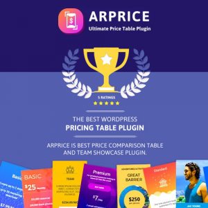 ARPrice – Responsive WordPress Pricing Table Plugin 4.0.2
