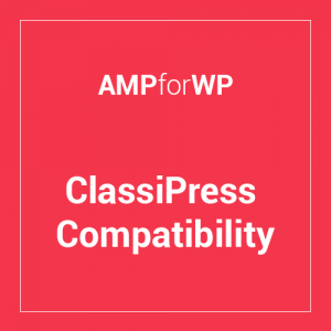 Classipress Theme Compatibility for AMP 0.8