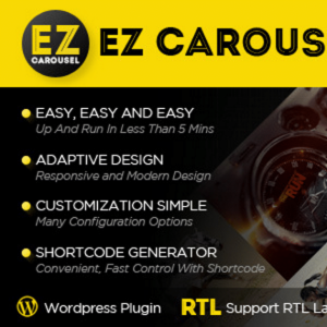 EZ Carousel – Modern WordPress Carousel Slider 1.12