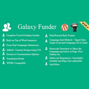 Galaxy Funder – WooCommerce Crowdfunding System 11.5