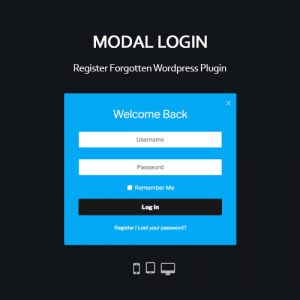 Modal Login Register Forgotten WordPress Plugin 2.0.5