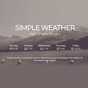 Simple Weather Plugin 4.4.4