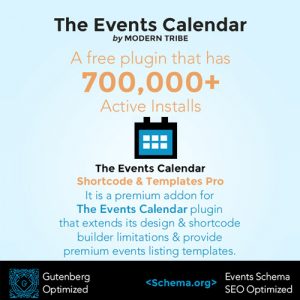 The Events Calendar Shortcode and Templates Pro – WordPress Plugin 2.9.5