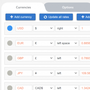 WPCS – WordPress Currency Switcher 2.4.0