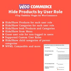 WooCommerce Hide Products by User Roles 6.3.2
