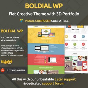 Boldial WP – Flat Creative Theme with 3D Portfolio 2.9