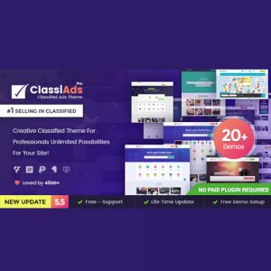 Classiads – Classified Ads WordPress Theme 6.1.1