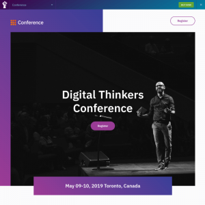 Elementorism Conference Elementor Landing Page 0.4