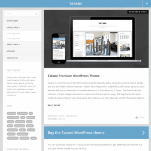 ElmaStudio Tatami WordPress Theme 1.0.9