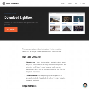 Paper Press Plugins/Graph Paper Press Sell Media Download Lightbox Add-On 1.0.2