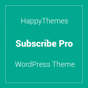 HappyThemes Subscribe Pro 1.1