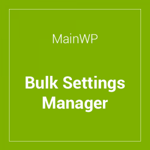 MainWP Bulk Settings Manager Extension 4.0.5
