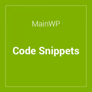 MainWP Code Snippets Extension 4.0.3