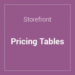 Storefront Pricing Tables 1.1.0