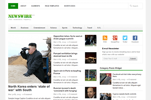 Theme Junkie Newswire Theme 2.1.1 1 Theme Junkie Newswire Theme 2.1.1