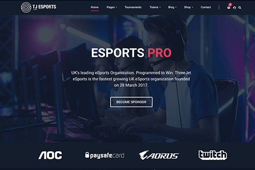 Theme Junkie eSports Pro Theme 1.0.0 1 Theme Junkie eSports Pro Theme 1.0.0