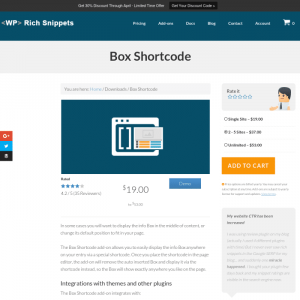 WP Rich Snippets Box Shortcode 1.2