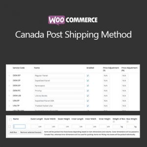 WooCommerce Canada Post Shipping Method  2.8.0