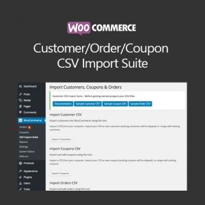 WooCommerce Customer-Order-Coupon CSV Import Suite 3.11.0
