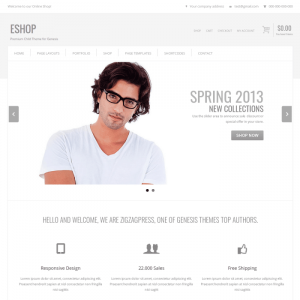 Eshop Genesis Child WordPress Theme 1.8.1