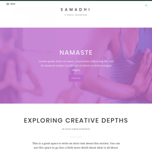 Samadhi Genesis Child WordPress Theme 1.0.0