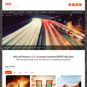 Solo Genesis Child WordPress Theme 1.7